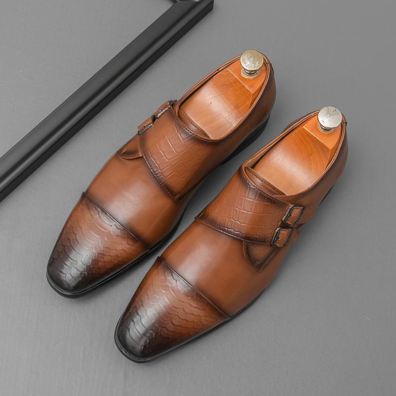 

Мода Размер 38-46 Ретро Мужские Лоферы Британский Бизнес Офис Мода Остроносые Кожаные Туфли Социальная Обувь Размеры 38-46 Мужская Обувь 46 коричневый