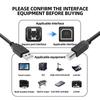 Καλώδιο Εκτυπωτή USB Τύπου B Αρσενικό σε Αρσενικό Καλώδιο USB 2.0 για MacBook HP Canon Epson Dell ZJiang Εκτυπωτής Ετικετών Καλώδιο Εκτυπωτή USB 2.0