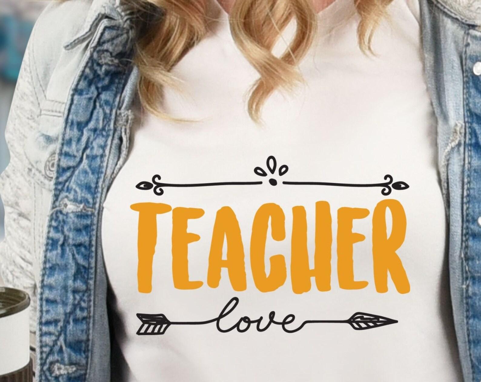Teacher Love, teachers tshirt, teachers shirt, love shirt, Unisex Jersey Short Sleeve Tee, gift for teacher 3XL