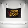 M-Morbids Angel Flag Rock Music Band Banner HD Printing Tapestry Exhibition, Music Band Fans, Garage Decor