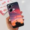 For Xiaomi Redmi Note 13 Pro 4G / 5G Back Case SOFT Slim TPU Silicone Flower Butterfly Colorful Bumper Funda For Note13 Pro Capa