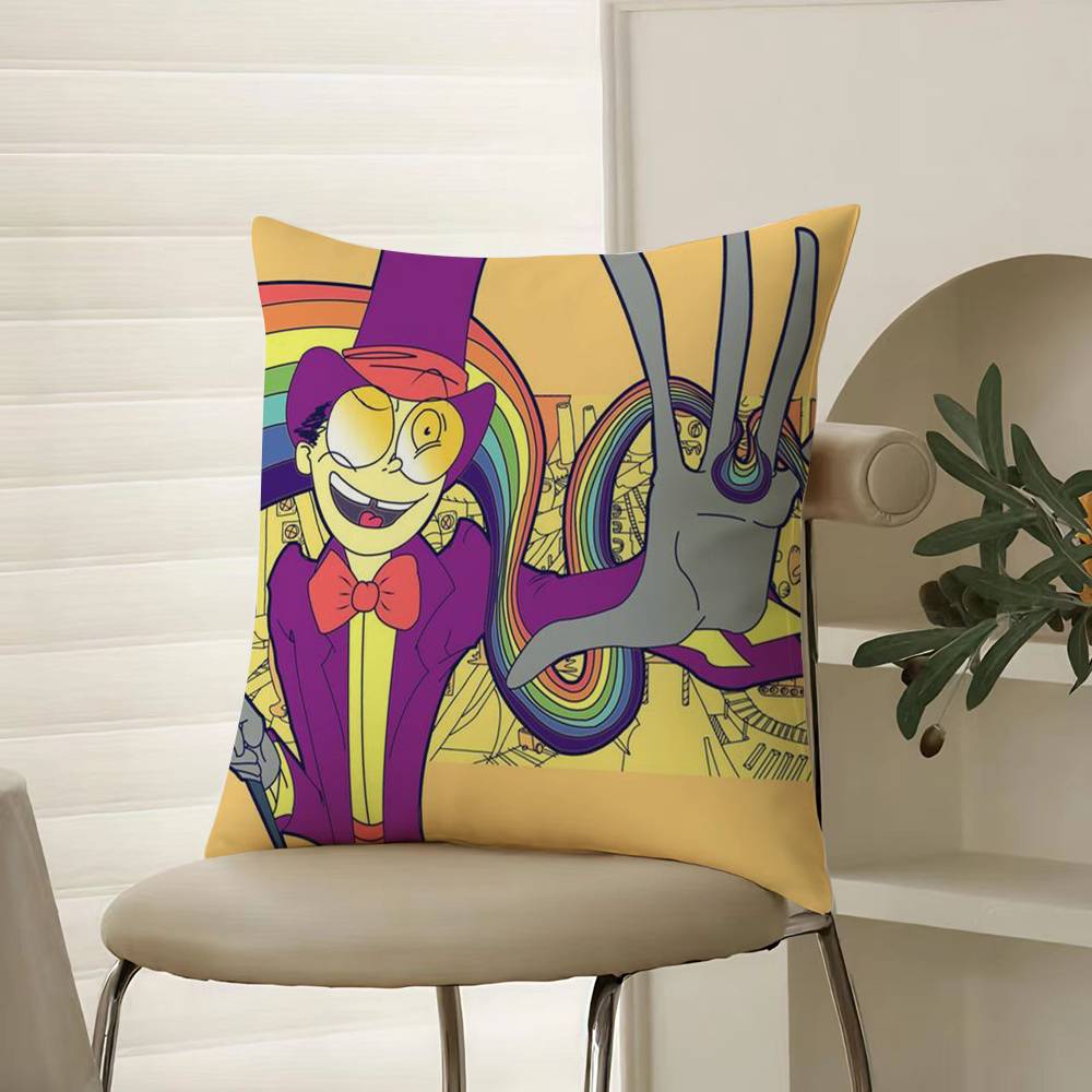 Coole Cartoon S-Superjail Kissenbezug Komfort Sofa Bett Seidig elegant Verdeckter Reißverschluss Dekorative Kissenhülle