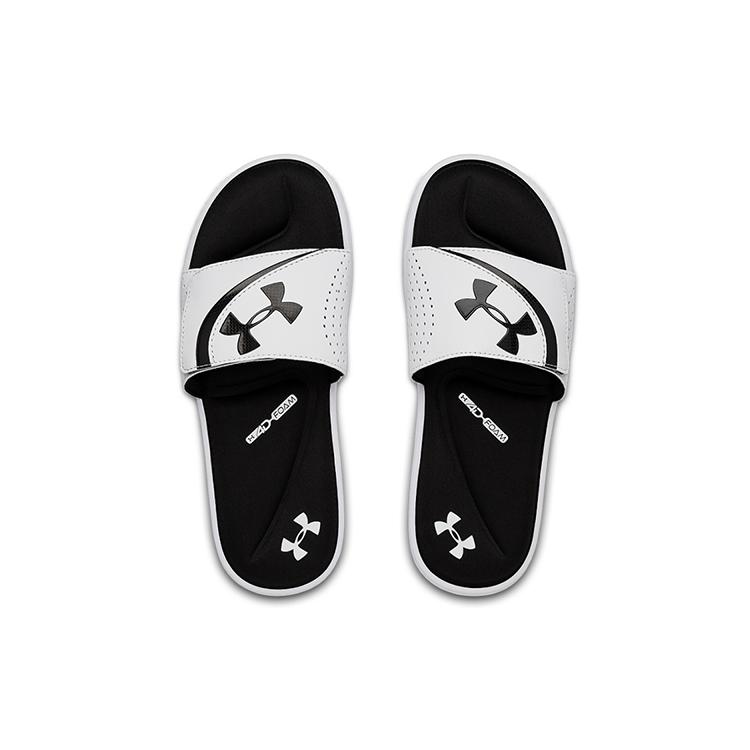 Ny Under Armour Ignite 6 Slide 'Hvit Svart' 3022711-100
