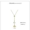 Fashionable Minimalist Ginkgo Leaf Necklace Women Niche Collarbone Chain Triangular Fan-shaped Diamond Pendant Neck Chain