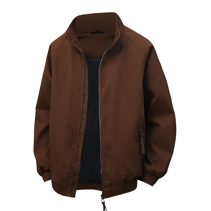 2025 Men's Trendy Corduroy Jacket - Handsome Coach Outerwear for Spring & Autumn