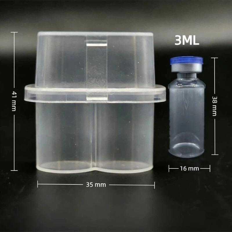 3/5/7/10ml Fläschchen Aufbewahrungsbox 2/10-Schlitz Kunststoff Mikroröhrchen Stapelbar Gefrierfach Röhrchen Organizer Kühlschrank Aufbewahrungsbox für Labor Zuhause