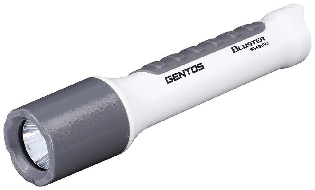 GENTOS Blaster LED Flashlight Run 2m Requires 2 AA Batteries (BR-AG10M) [400 Lumens, 6-Hour Time, Dustproof, Waterproof]