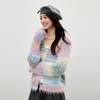 Autumn Water Yi Ren V-Neck Button Knit Cardigan
