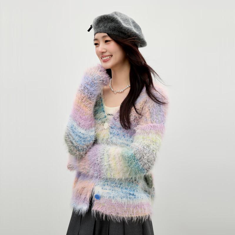 

Autumn Water Yi Ren V-Neck Button Knit Cardigan XL