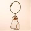 1PC Memorial Pet Fur Storage Pendant Transparent Cat Storage Keychain Cat Hair Preservation Keyring Accessory Cat 5x4cm