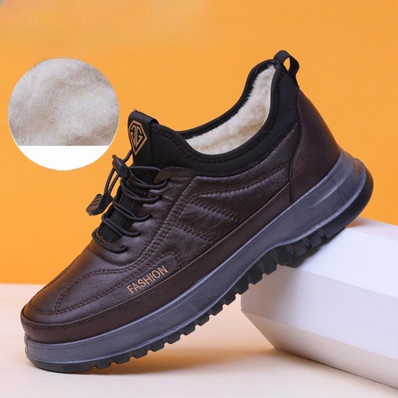 

Fleece Cotton Shoes, Anti-slip, Waterproof and Warm Cotton Boots and Sports Shoes 45