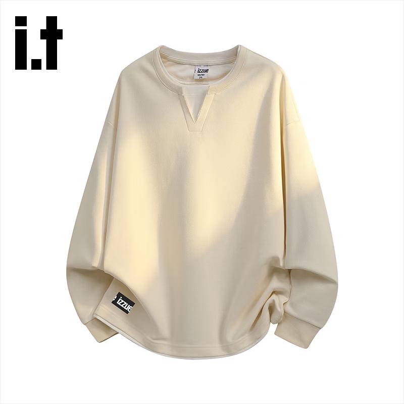 Izzue Layered-Look Crew Neck Long-Sleeve Sweatshirt