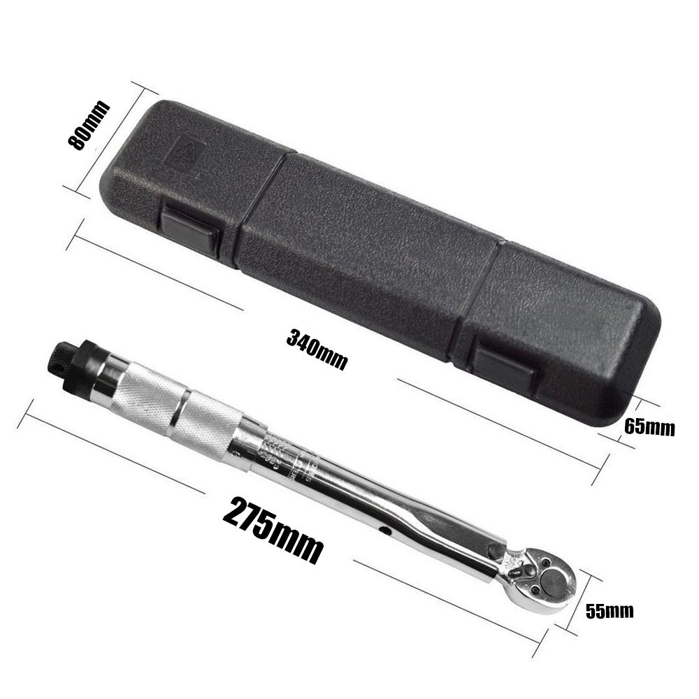 1/4" DR 5-25Nm Adjustable Torque Wrench Bike Fixing Tool Accurate Ratchet