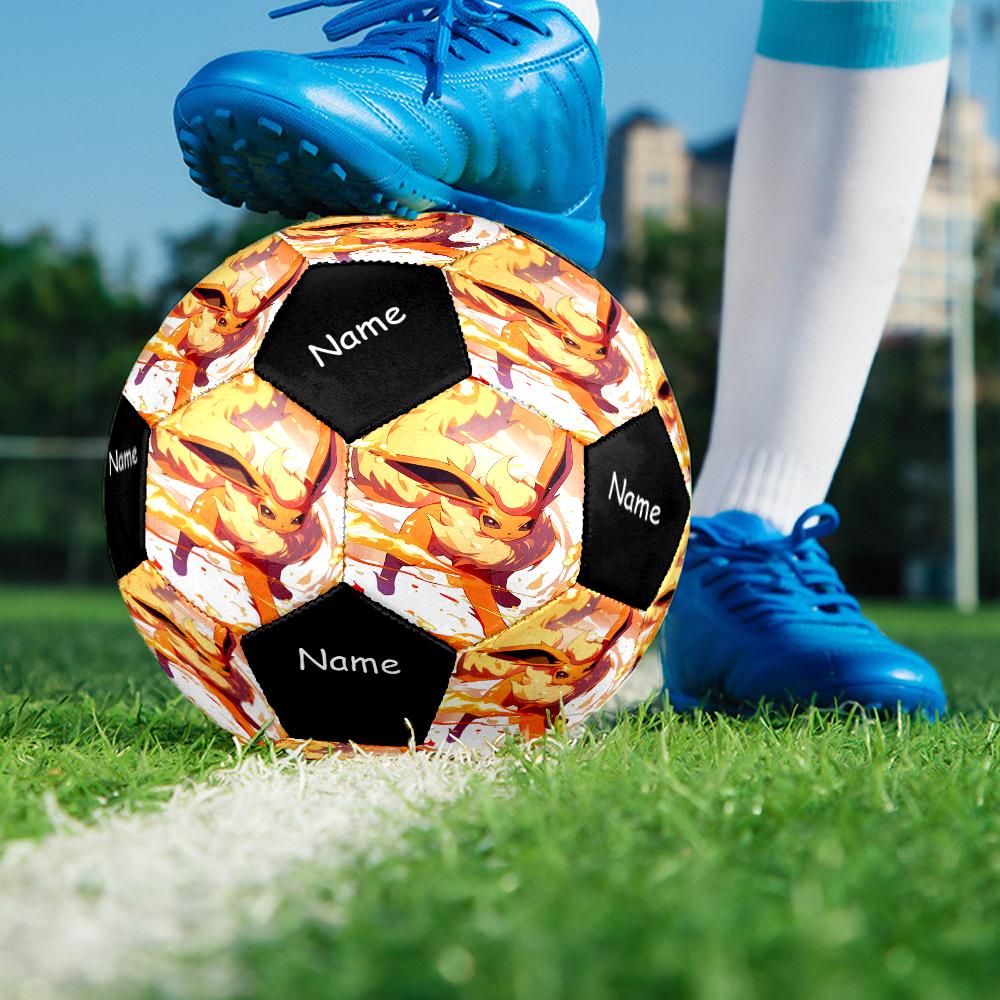 Custom Name Pokémon Theme Size 5 Soccer Ball, Suitable for Both Indoor and Outdoor Matches, a Gift Suitable for Everyone.