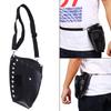 PU Leather Barber Scissor Hairdressing Holster Pouch Holder Case Rivet Clips Bag