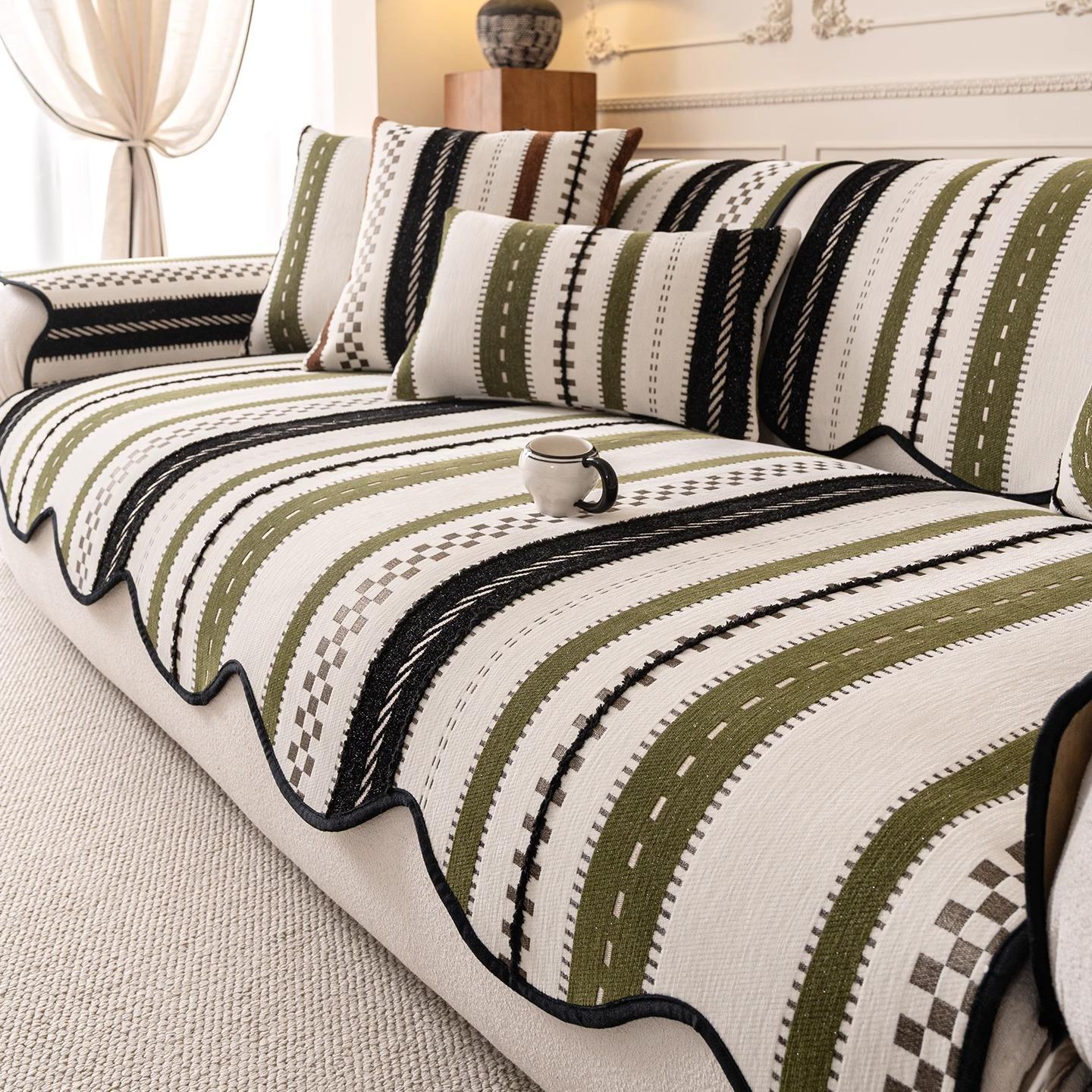 

Четыре сезона Универсальная особая форма Шеннил Подушка для дивана 2025 Новая легкая роскошь Премиум Подушка для сиденья Кожаный чехол для дивана Полотенце 30 * 50cm pillow cover