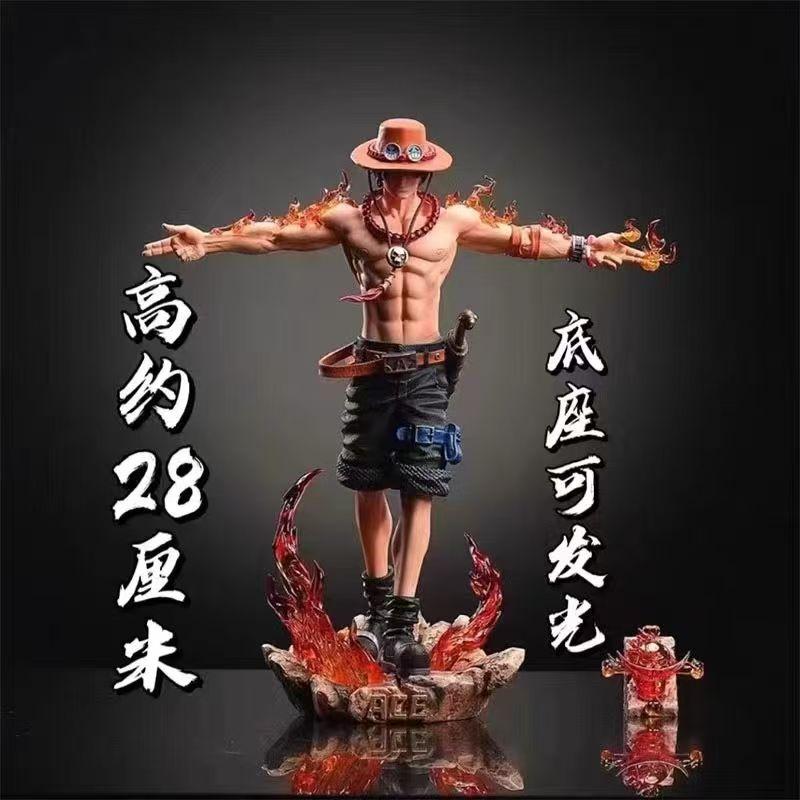 Yiran Toy 1 Lovely [Full Payment] Lx Extendable Arm Ace 'Back View' Ace Universe One Piece Resonance Gk Figure Statue Model