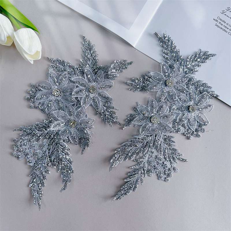 Floare Solubilă în Apă Delonix Regia Îmbrăcăminte Batic Poliester Ornament Decorare Culoare Paiete