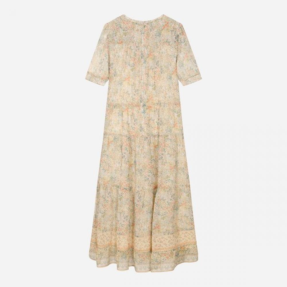 Thursday Island Women Flower Border Mix Frill Dress T264mop245w