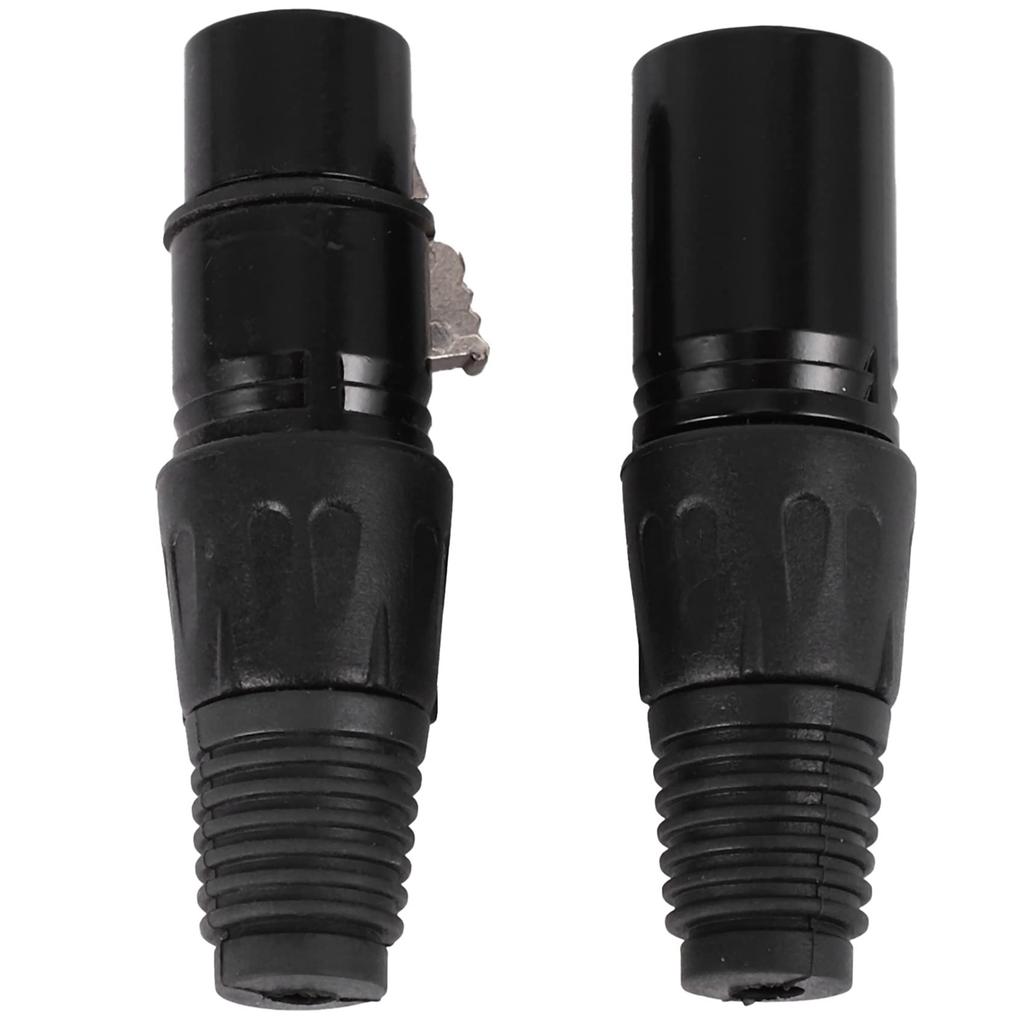 LAMELLIS 40 Pieces 3-Pin XLR Male Female Microphone Extension Cable Audio Connector Adapter