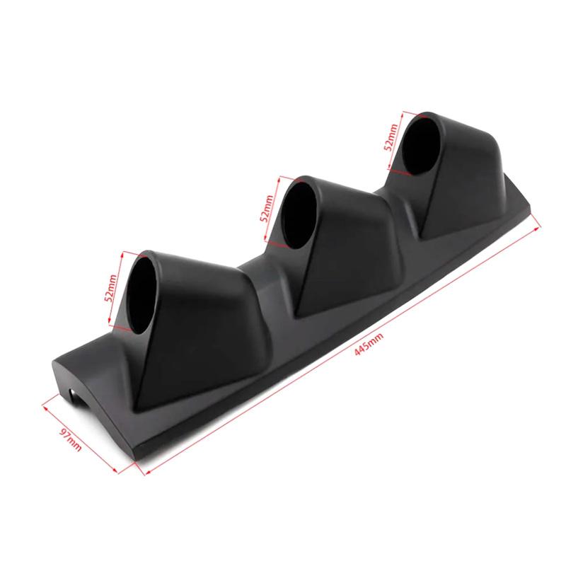 2" 52mm Universal Black A Pillar Pod Triple Gauge Holder Pod Right Hand Drive Gauge Pod Car Meter