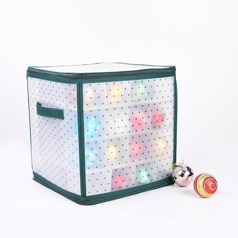 64 Grids Christmas Bauble Storage Box Foldable Design Organizes Christmas Decoration Balls Neatly Prevents Damage Ideal for Holiday Storage Home Use
