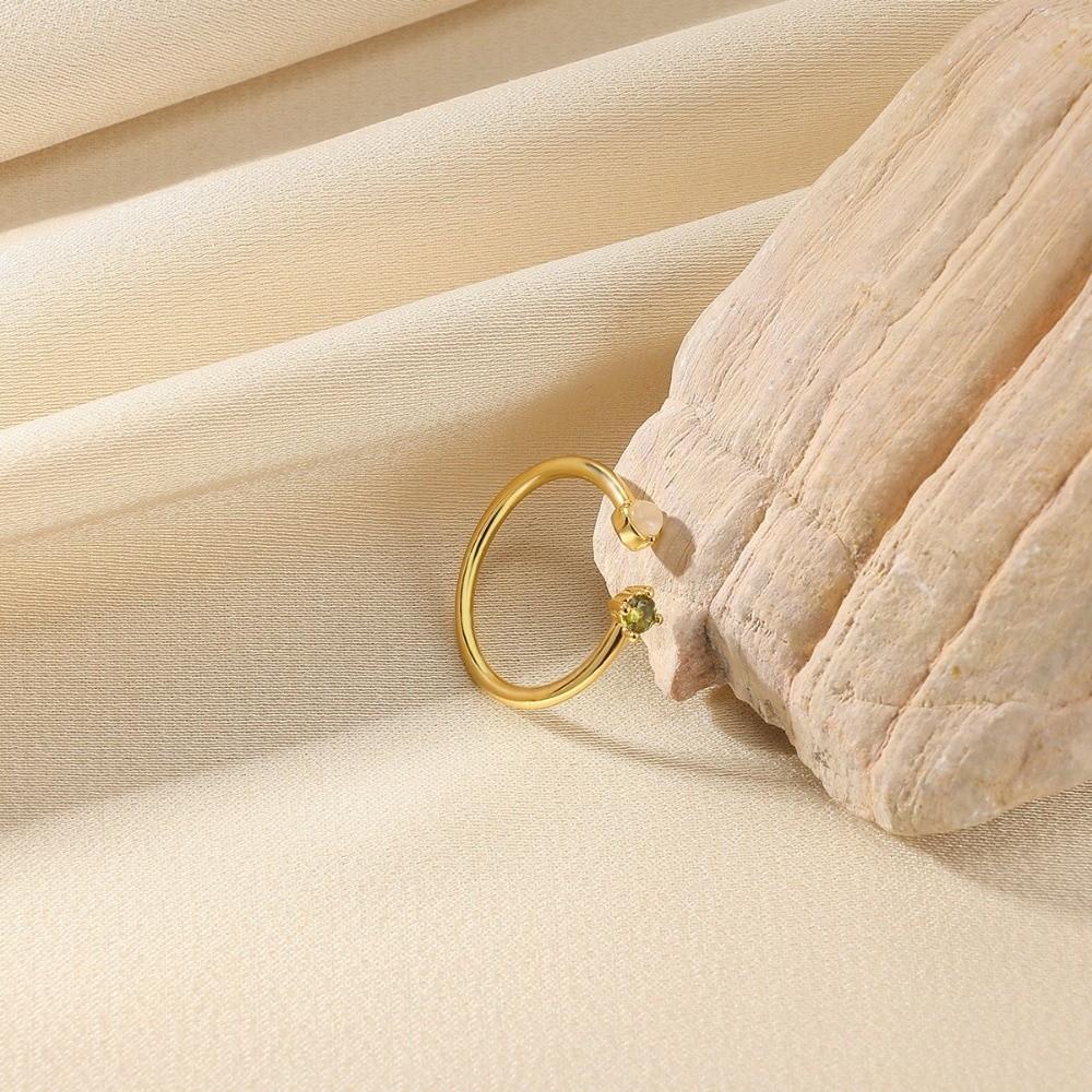 Colorful Cubic Zirconia Birthday Rings Romantic Fashion Jewelry Fashion Opening Rings Women Girls