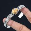 Womens day Deal 925 Silver Oval Shiva Eye Shell Stone Engagement Bangle Bracelet