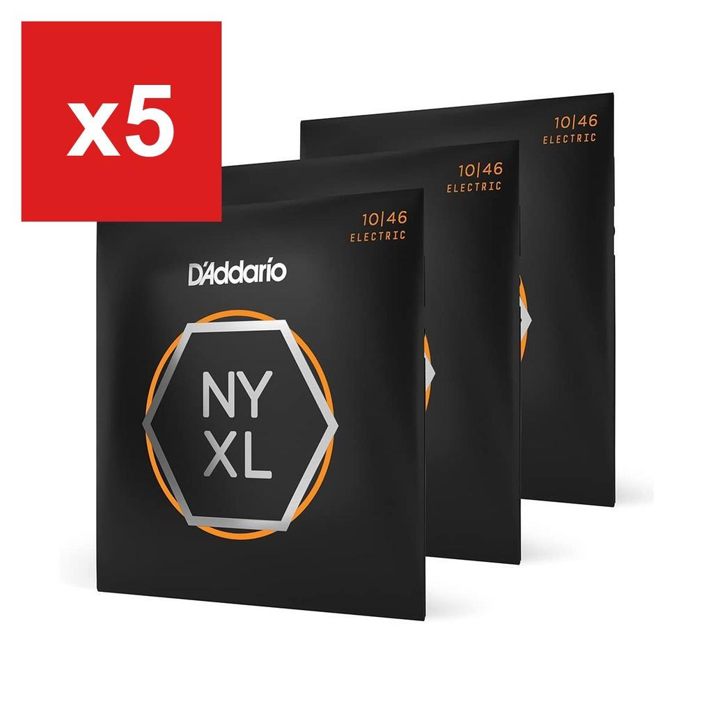 Electric Guitar Strings D'Addario NYXL Regular Light .010-.046, 3-Set Pack NYXL1046-3P