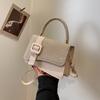 Commuter Fashion Texture Handbag 2025 Early Autumn New Foreign Style Versatile Korean Version Single Shoulder Messenger Bag Small Square Bag Tide