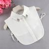 Perfect Match White Lapel Fake Collar For Women'S Vintage Detachable Collar Shirt False Collar Lapel Blouse Top Women Clothes Accessories