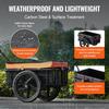 Bike Cargo Trailer, 88 Lbs Load Capacity, Heavy-Duty Bicycle Wagon Cart, Foldable Compact Storage with Universal Hitch, Waterproof Cover, 16" Wheels,