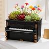 Retro Style Piano Flower Pot Decorative Piano Shaped Pen Holder Piano Planter  Office Decor