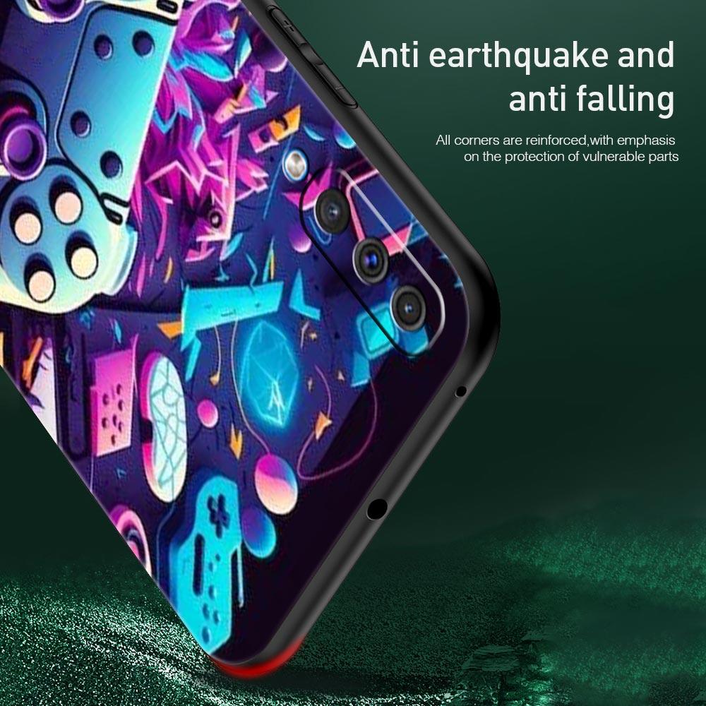 Game Controller Graphic Phone Case for Samsung Galaxy A56 A36 A26 A16 A34 A24 A42 A22 A20 A12 A40 A30 A10 Soft TPU Cover Shell