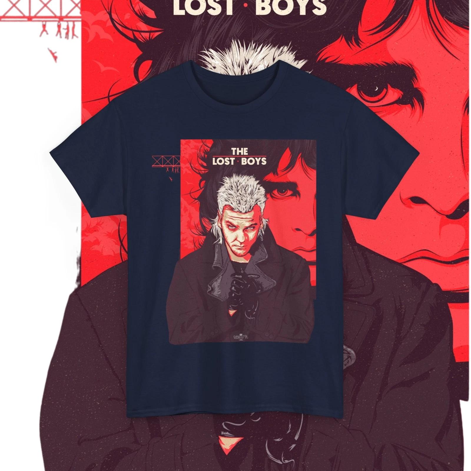 The Lost Boys Movie Kiefer Sutherland Fitted 100% Cotton T-shirt Mens Tees Top Unisex 2XL
