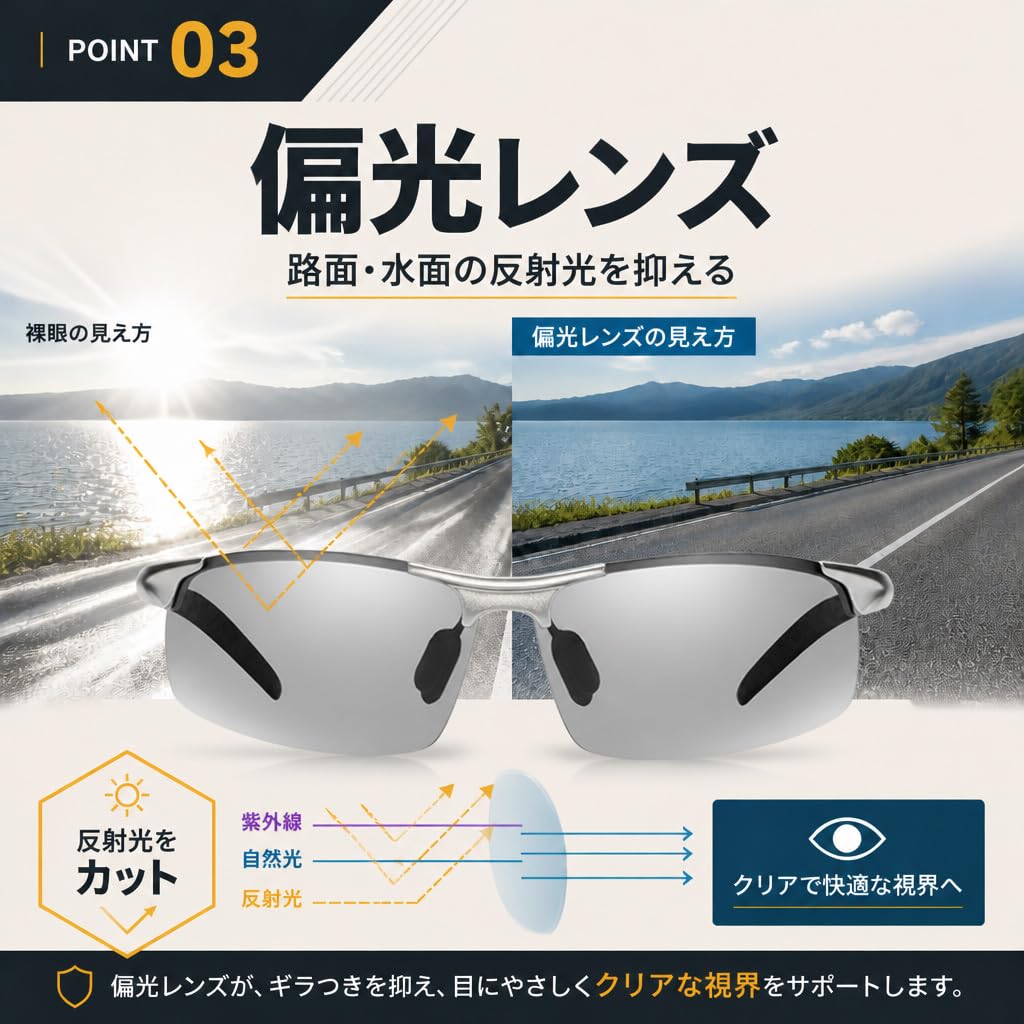 Photochromic Polarized Sunglasses for Men, UV Protection, Suitable for Fishing, Driving, Sports, and Outdoor Activities. Lenses Change Color