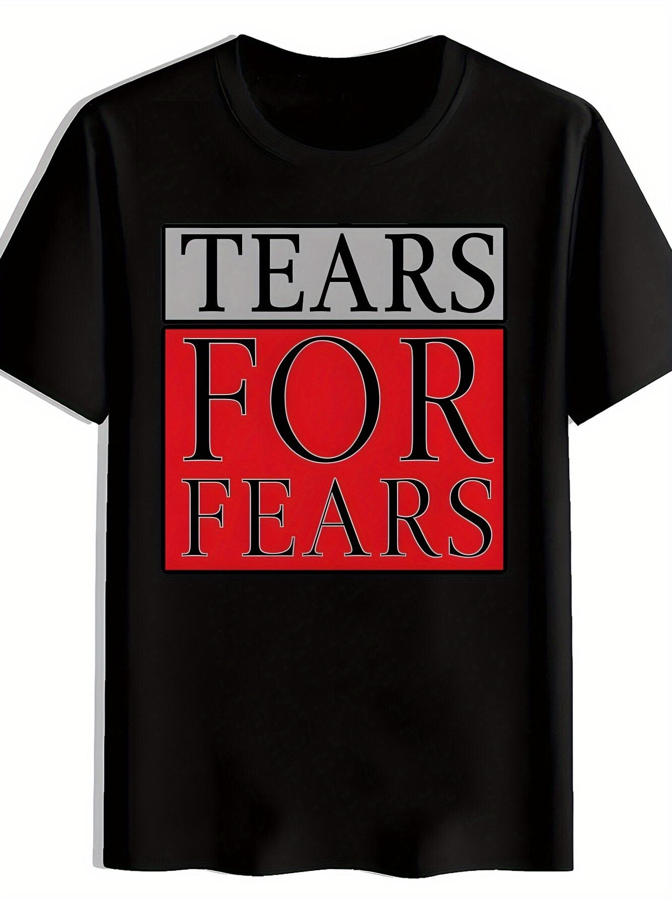 

Vintage Rock Band Graphic T-shirt - TEARS for Fears Retro Lettering Print XXXL