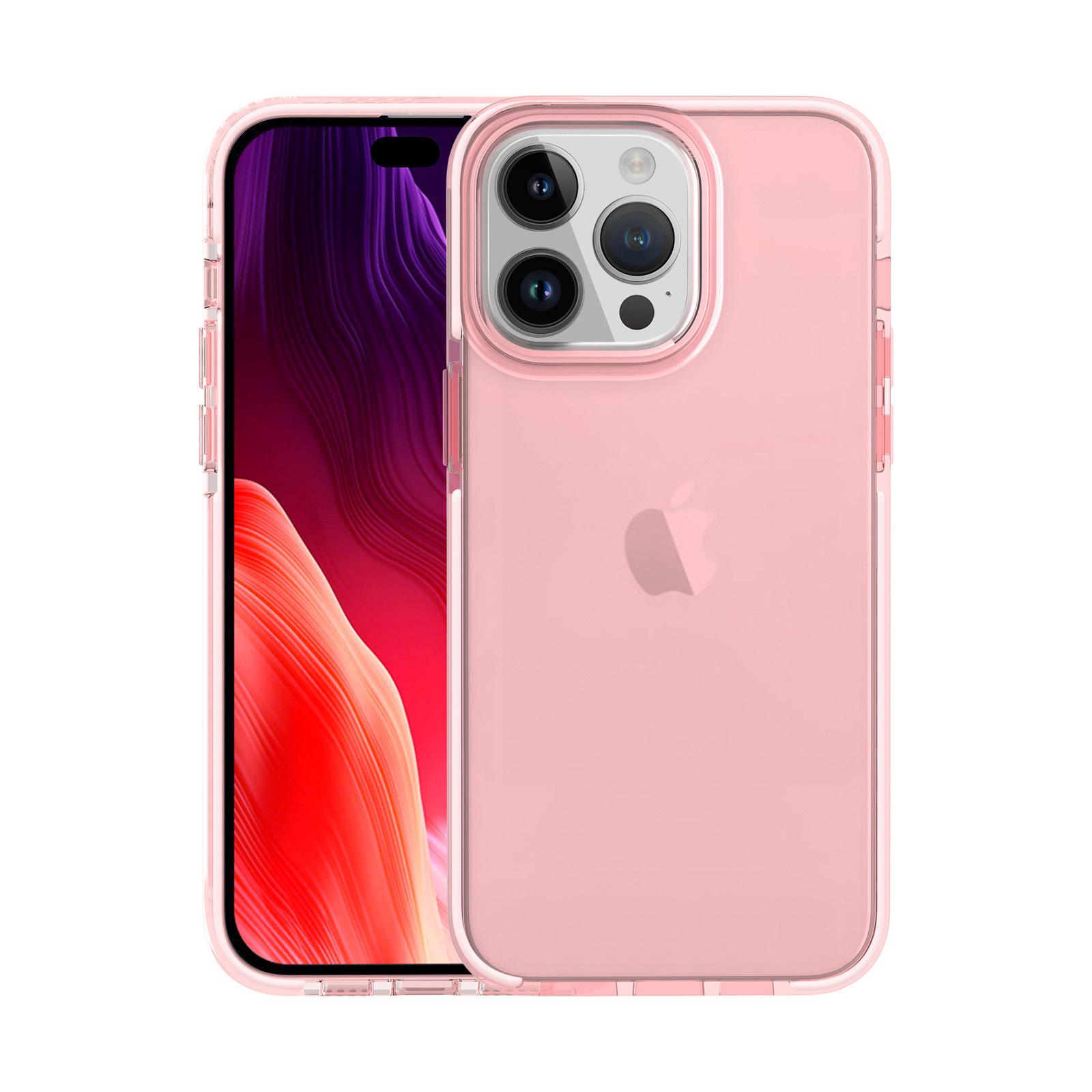 

Розовый чехол Jelly Shell для iPhone 16 Pro Max - Super Fairy Прозрачный чехол Anti-Fall iPhone 13 прозрачный розовый