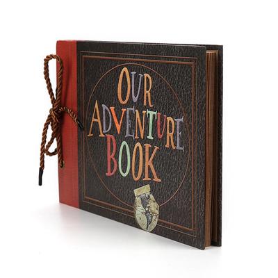 DIY Travel Scrapbook: Retro Kraft Paper String-Bound Photo Album