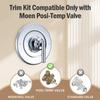 Replacement for Moen T2901 Gibson Posi-Temp Valve Trim Kit, Shower Lever Handle, Chrome