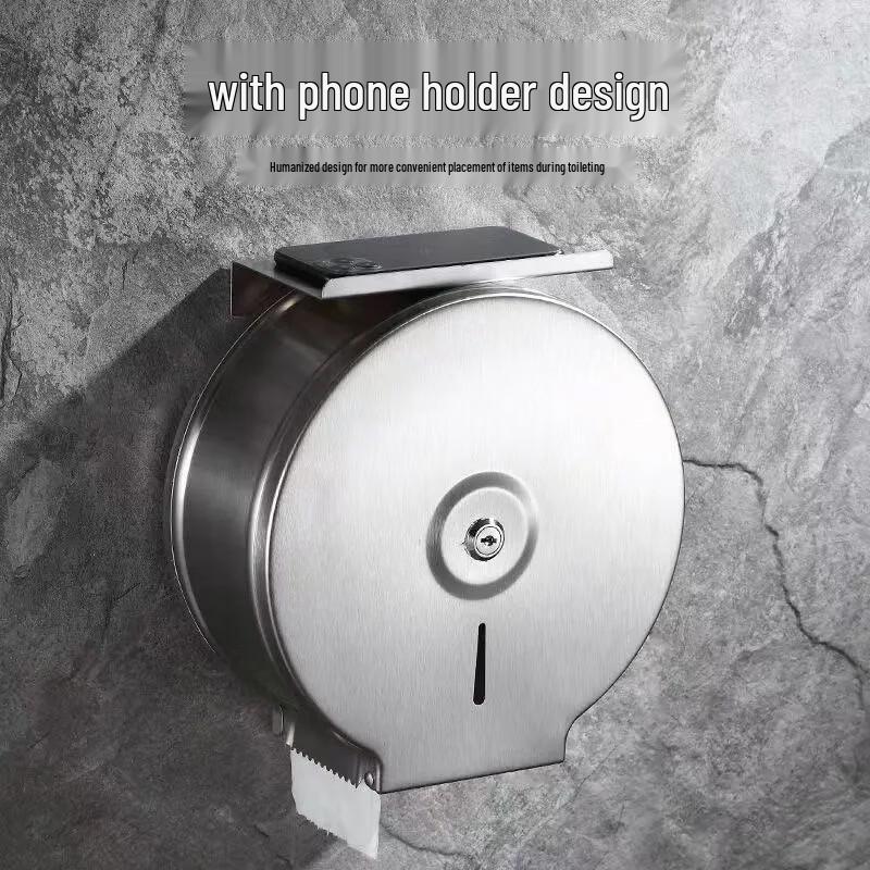 Handun Wall-Mounted Stainless Steel Toilet Paper Holder