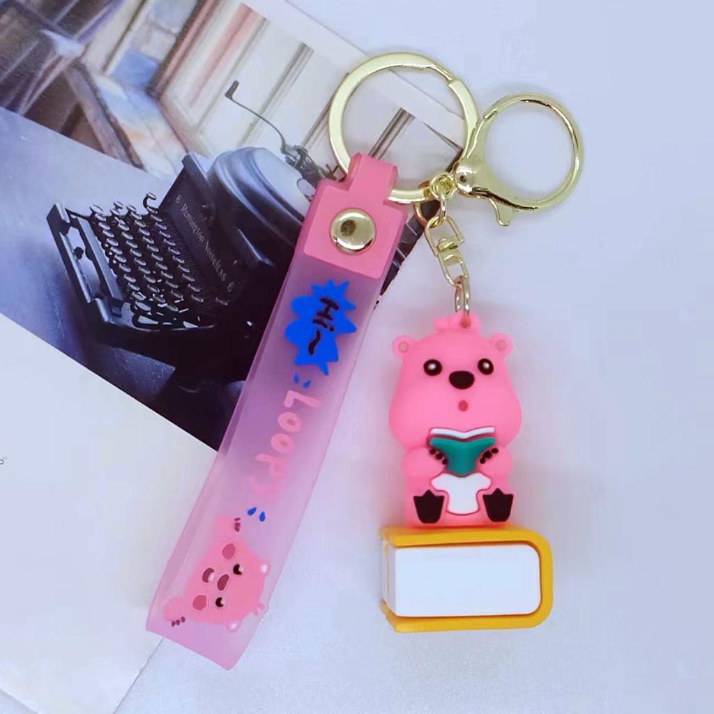 Creative Cartoon Doll Sports Beaver Keychain Bag Car Keychain Accessories Gift Wholesale Kawaii Cute Personalized Gifts Fashion