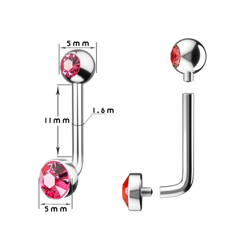 14G Titan Genital- og Navlepiercingring