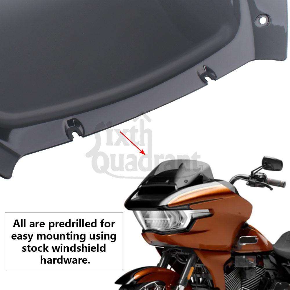 12 "  Motorcycle Accessories Windscreens/Wind Deflectors Black For Harley 2023-later FLTRXSE and 2024 FLTRX and FLTRXSTSE