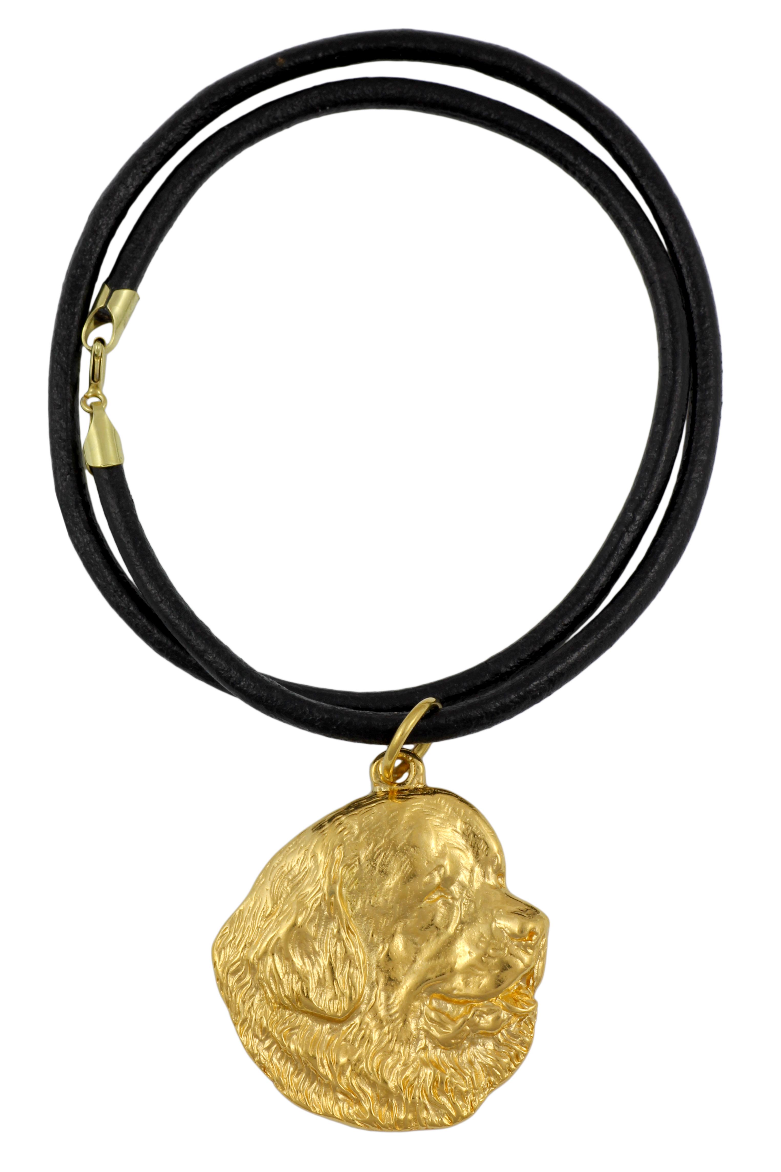 

Newfoundland, Newfs, Newfies - necklace with a dog in a gift box, gold-plated pendant for a dog lover, striking jewelry by Art-Dog