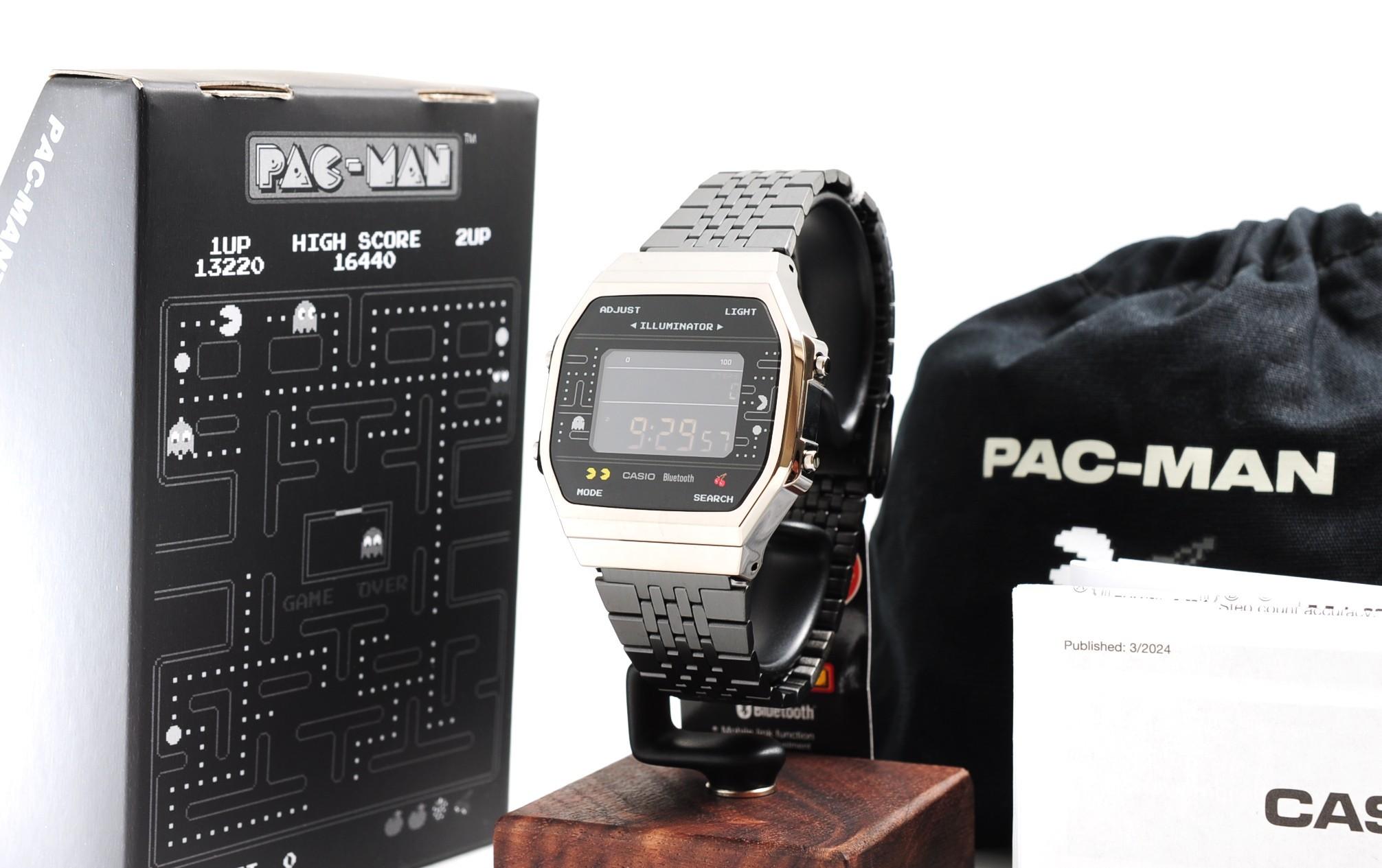 

Casio Pacman ABL-100WEPC-1B Bluetooth Stainless Steel Band World time LIMITED JP