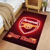 Arsenal F.c. Customize Your Name Floor Mat Design for Bedrooms Living Rooms Dining Room Foyer Antislip Carpet Decorate Offices
