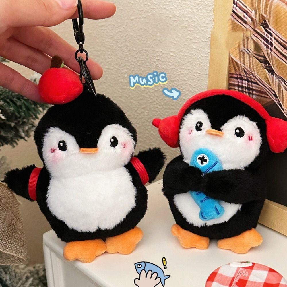 Bag Ornaments Plush Penguin Keychain Cartoon Penguin Pendant Cute Plush Penguin Dolls  Kids Couple