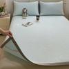 Cooling Summer Bed Mat Set with Pillowcases Ice Bean Breathable Mattress Protector Pad Skin Friendly Cool Sleeping Mat Cool Down Coolness Bed Mat Cold