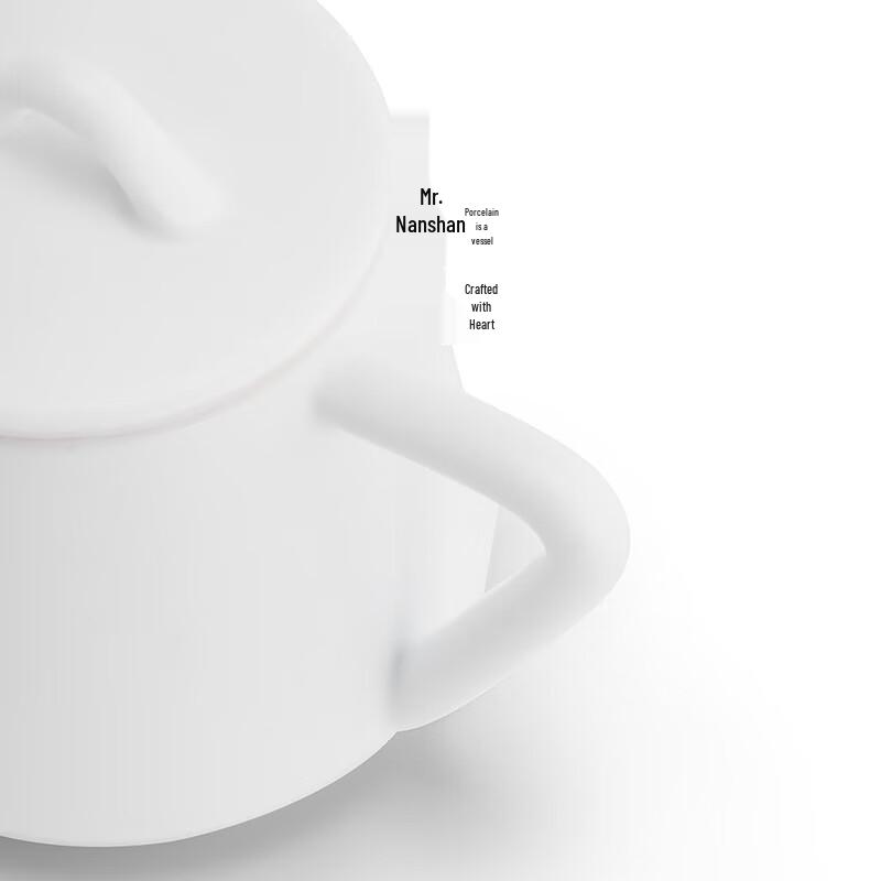Nanshan Mr. Mutton-Fat Jade Glazed White Porcelain Teapot